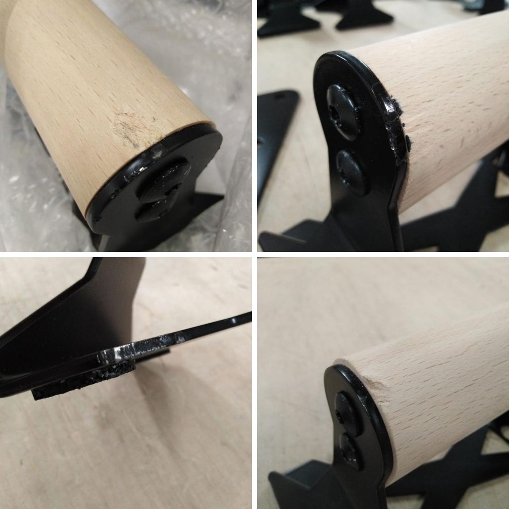 [B-Ware] Liegestützgriffe aus Holz mit ergonomischem Griff