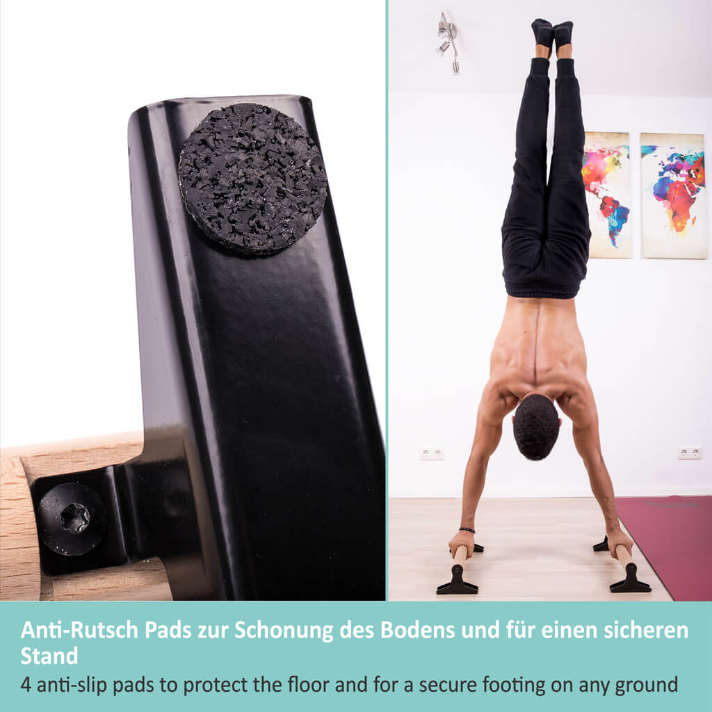 Anti-Rutsch Pads 9er Pack für Parallettes, Liegestützgriffe