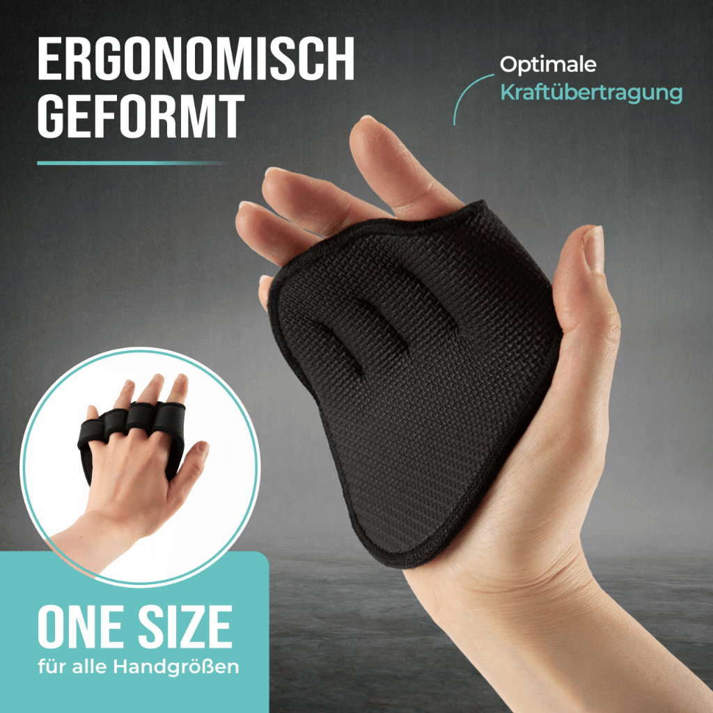 Neopren Griffpads für besseren Griff bei Klimmzügen