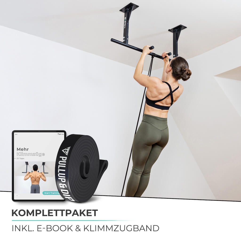 Klimmzugstange Decke inkl. Klimmzugband