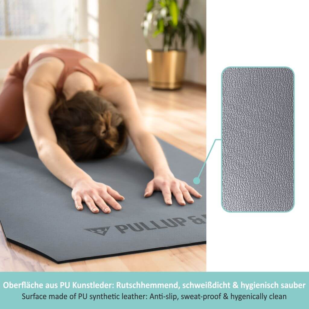 Fitnessmatte mit zwei Schichten, rutschhemmend