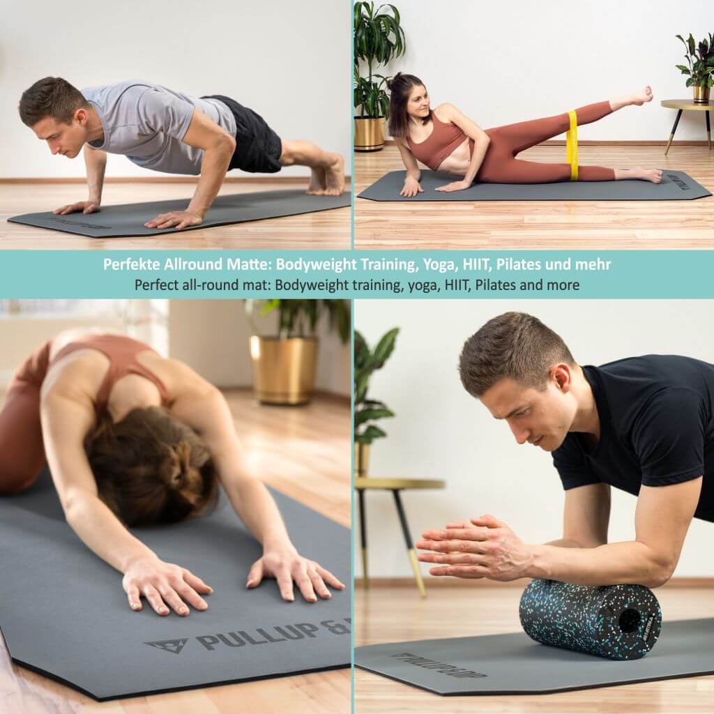 Fitnessmatte mit zwei Schichten, rutschhemmend