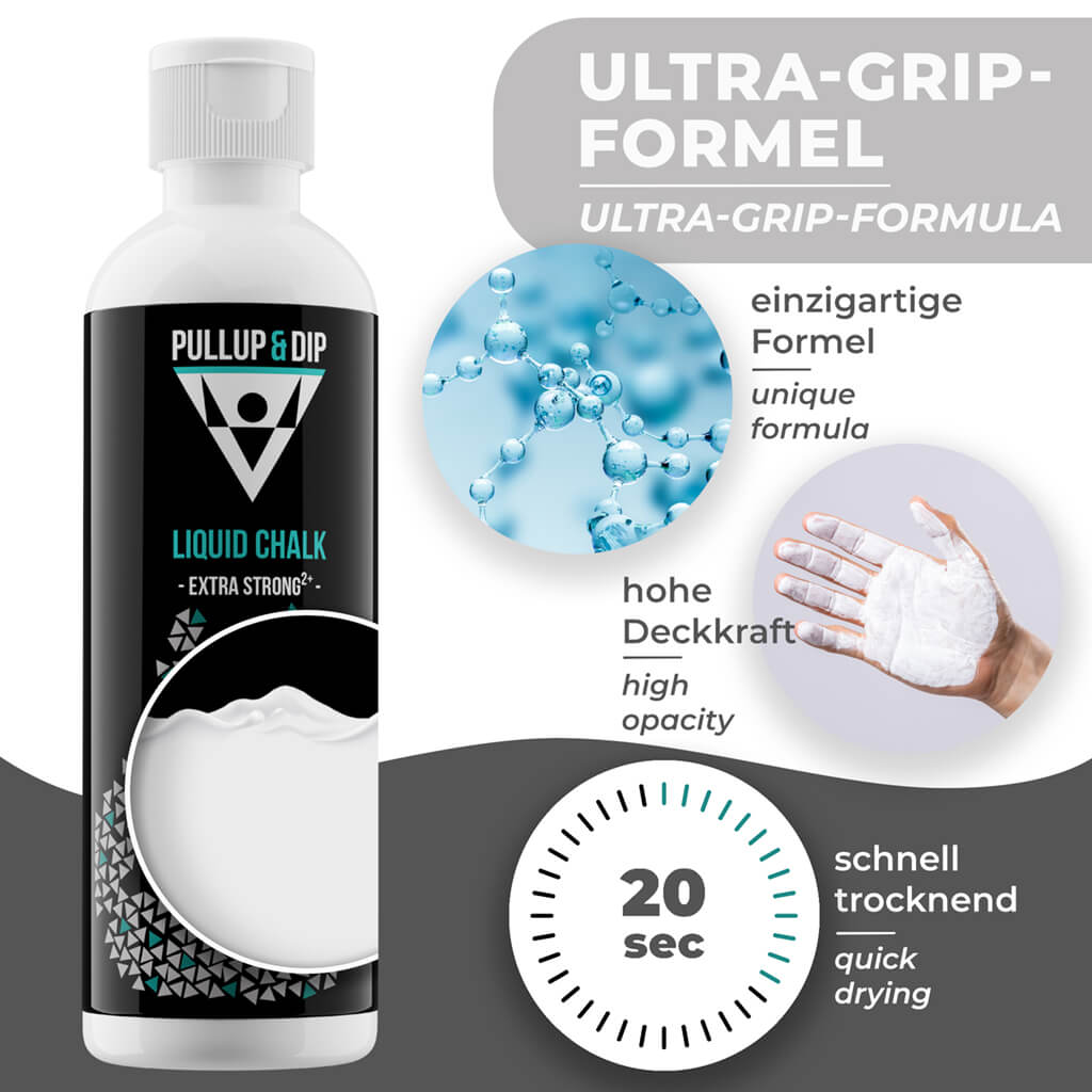 Liquid Chalk für perfekten Grip, schnell trocknend & extra stark