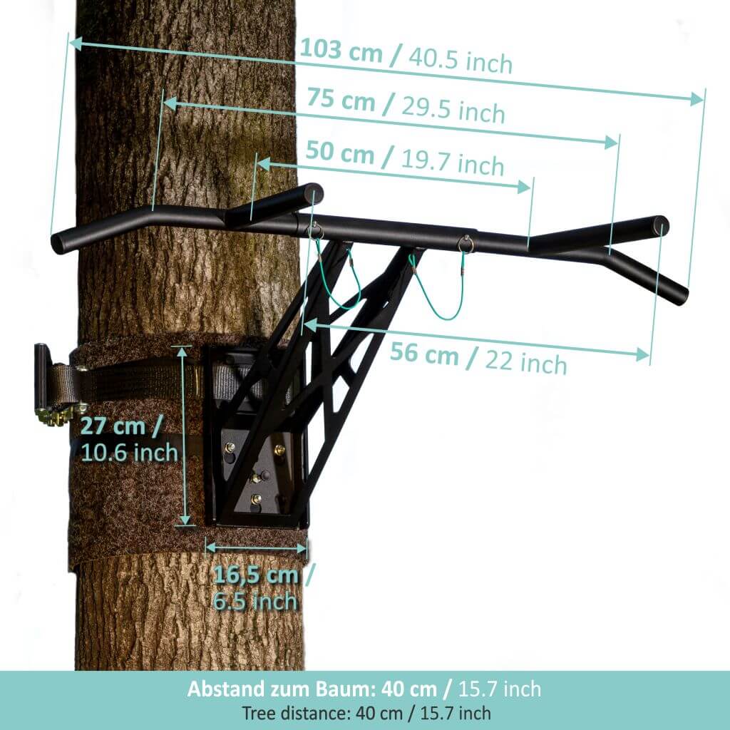 Mobile Klimmzugstange und Dip-Stange für outdoor Montage