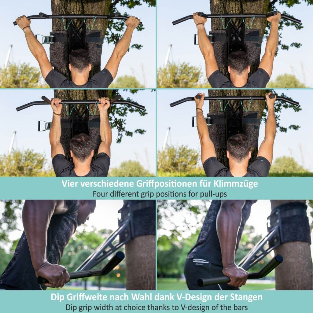Mobile Klimmzugstange und Dip-Stange für outdoor Montage