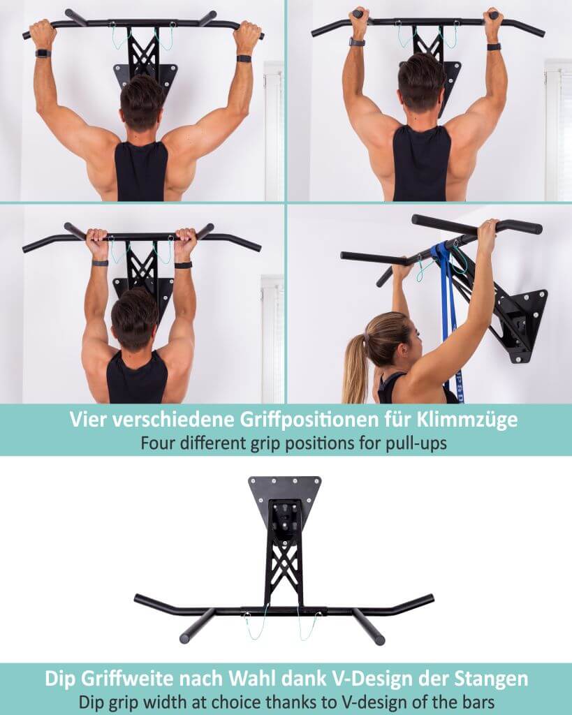 Mobile Klimmzugstange und Dip-Stange für indoor und outdoor