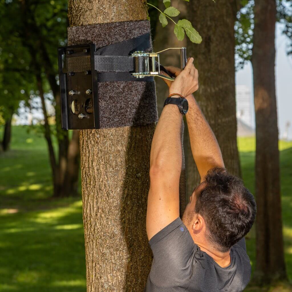 Baumschutzmatte als Schutz von Baum für outdoor Befestigung