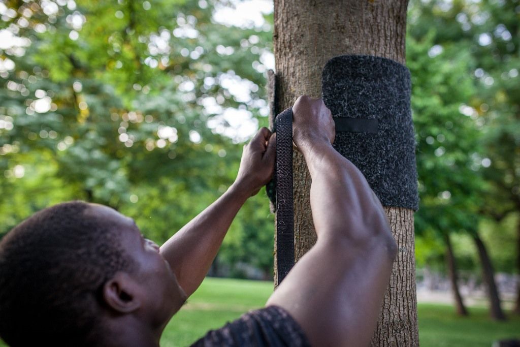 Outdoor Befestigungsset für Pullup & Dip Stange an Baum/Pfosten