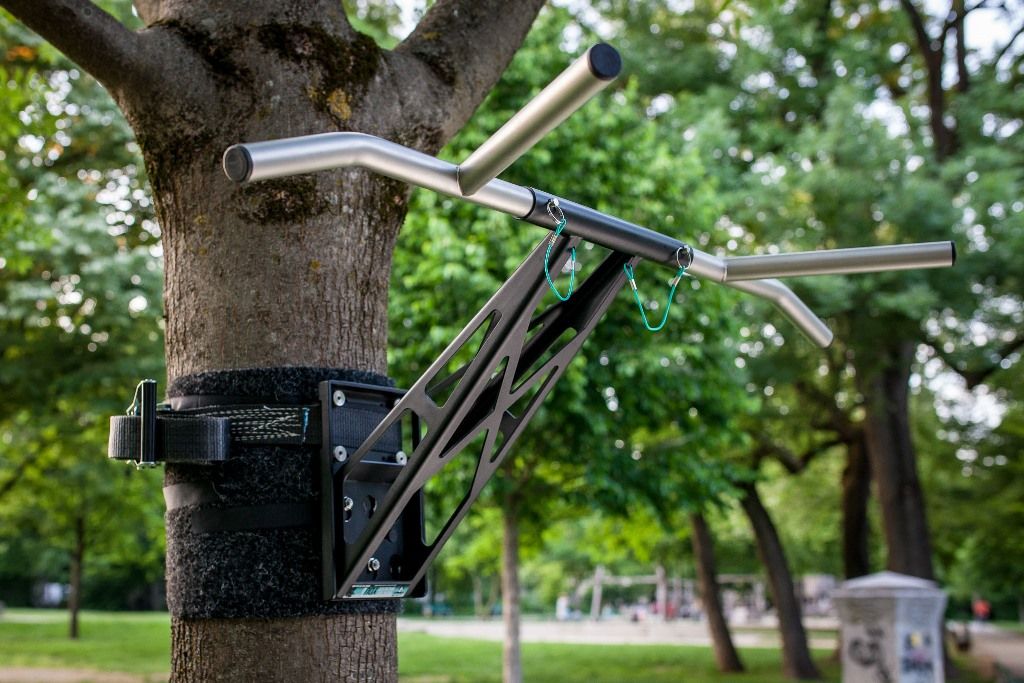 Outdoor Adapter zur Befestigung der Klimmzug- und Dip Stange