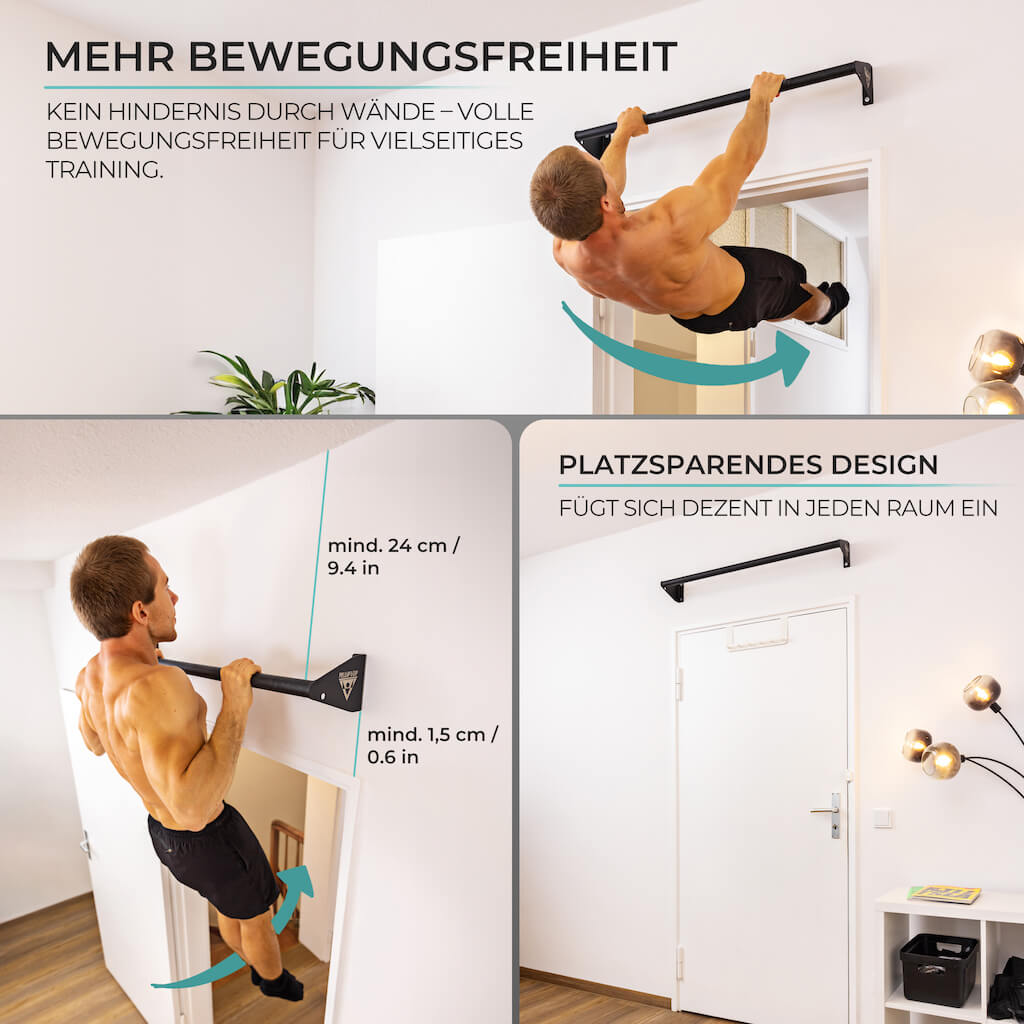 [B-Ware] Klimmzugstange zur Wandmontage über Türrahmen