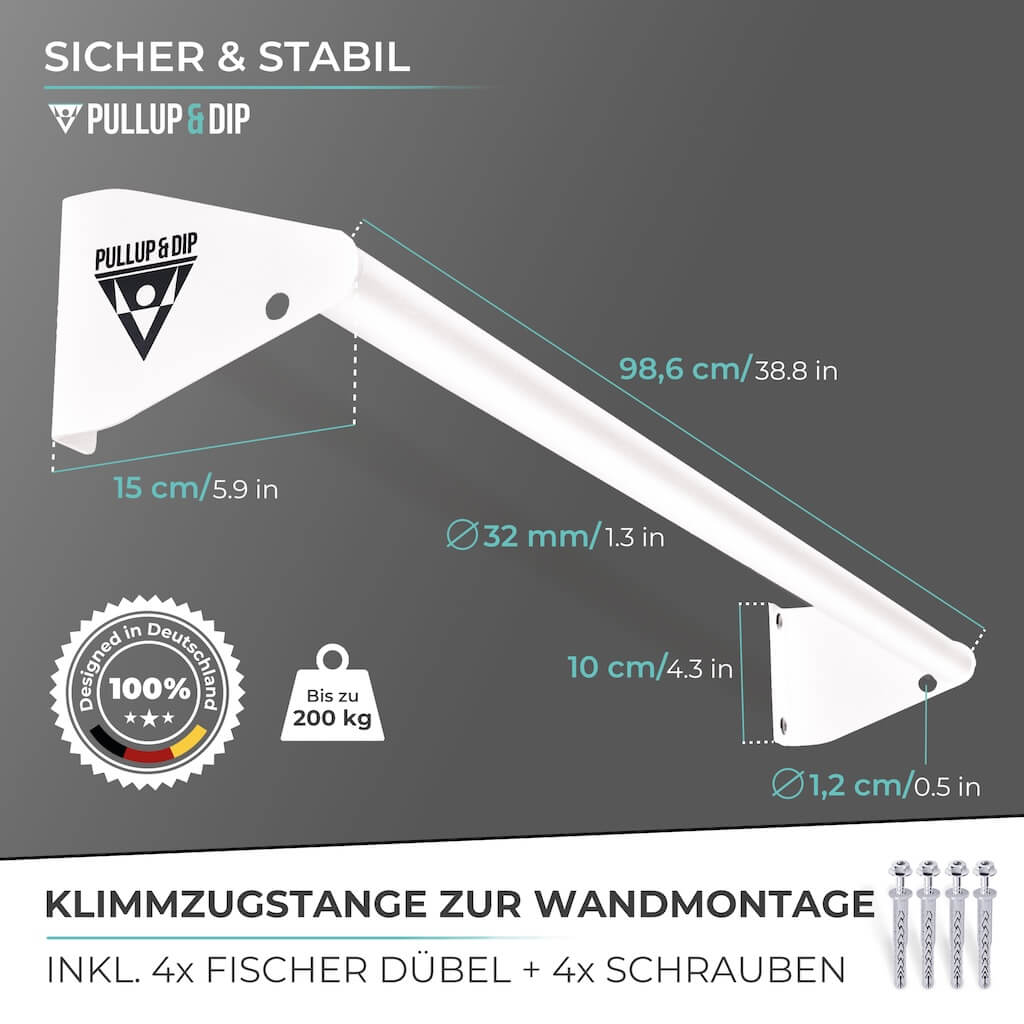 [B-Ware] Klimmzugstange zur Wandmontage über Türrahmen