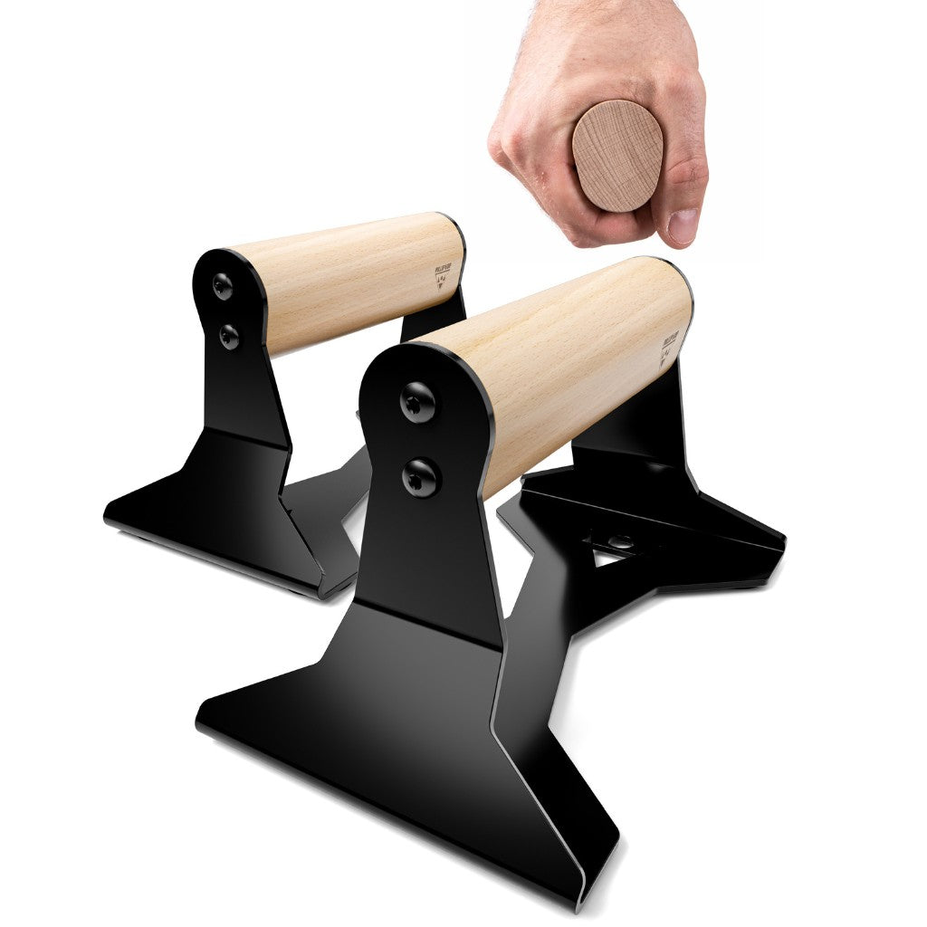 [B-Ware] Liegestützgriffe aus Holz mit ergonomischem Griff