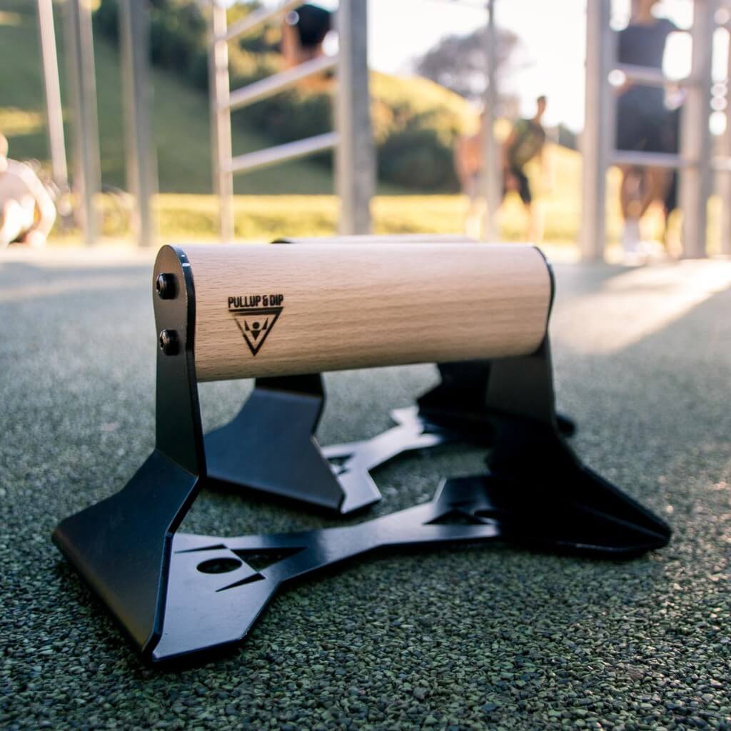 Liegestützgriffe aus Holz mit ergonomischem Griff
