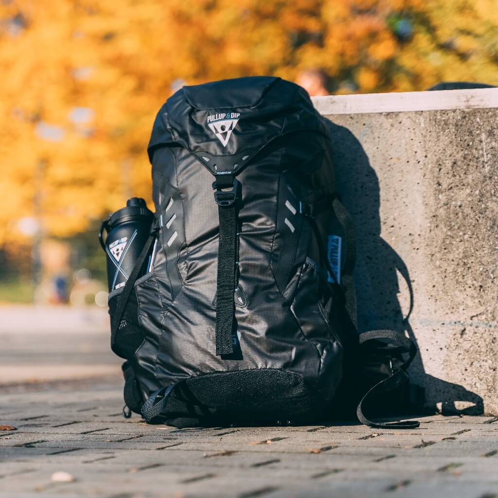 Sportrucksack 35L für Zubehör und Pullup & Dip Stange