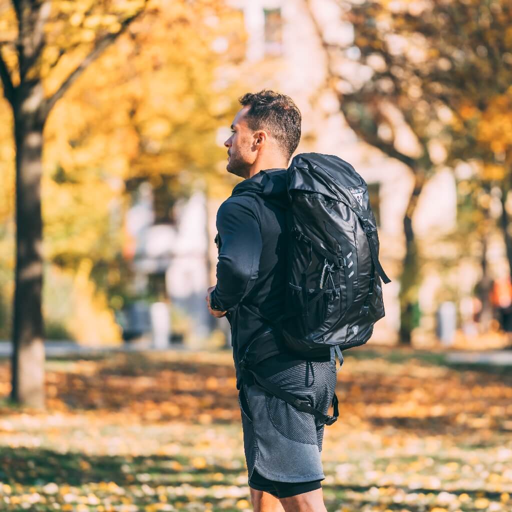 Sportrucksack 35L für Zubehör und Pullup & Dip Stange