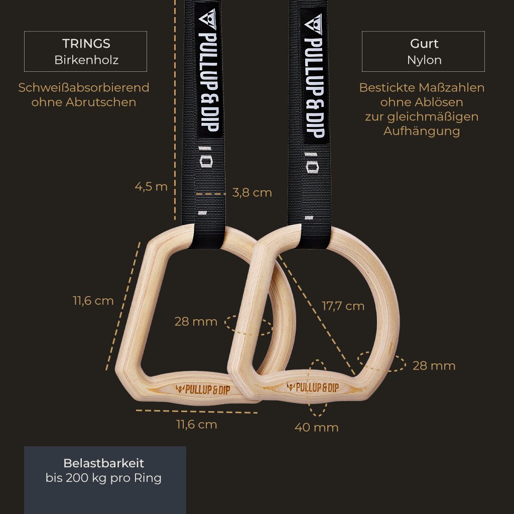 "TRINGS" Multigriff Calisthenics Ringe Set