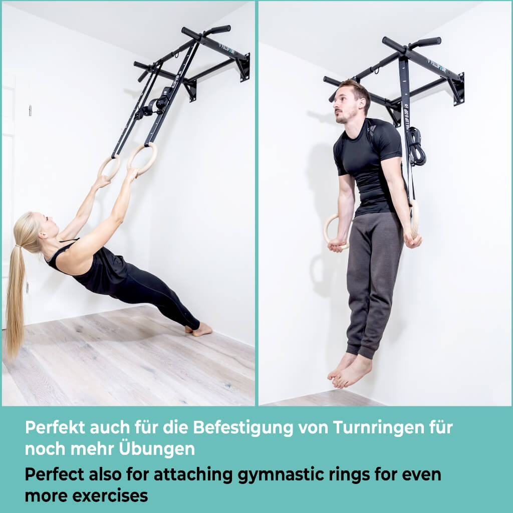 [B-Ware] Klimmzugstange Wand inkl. Klimmzug Band, 2. Wahl Ware