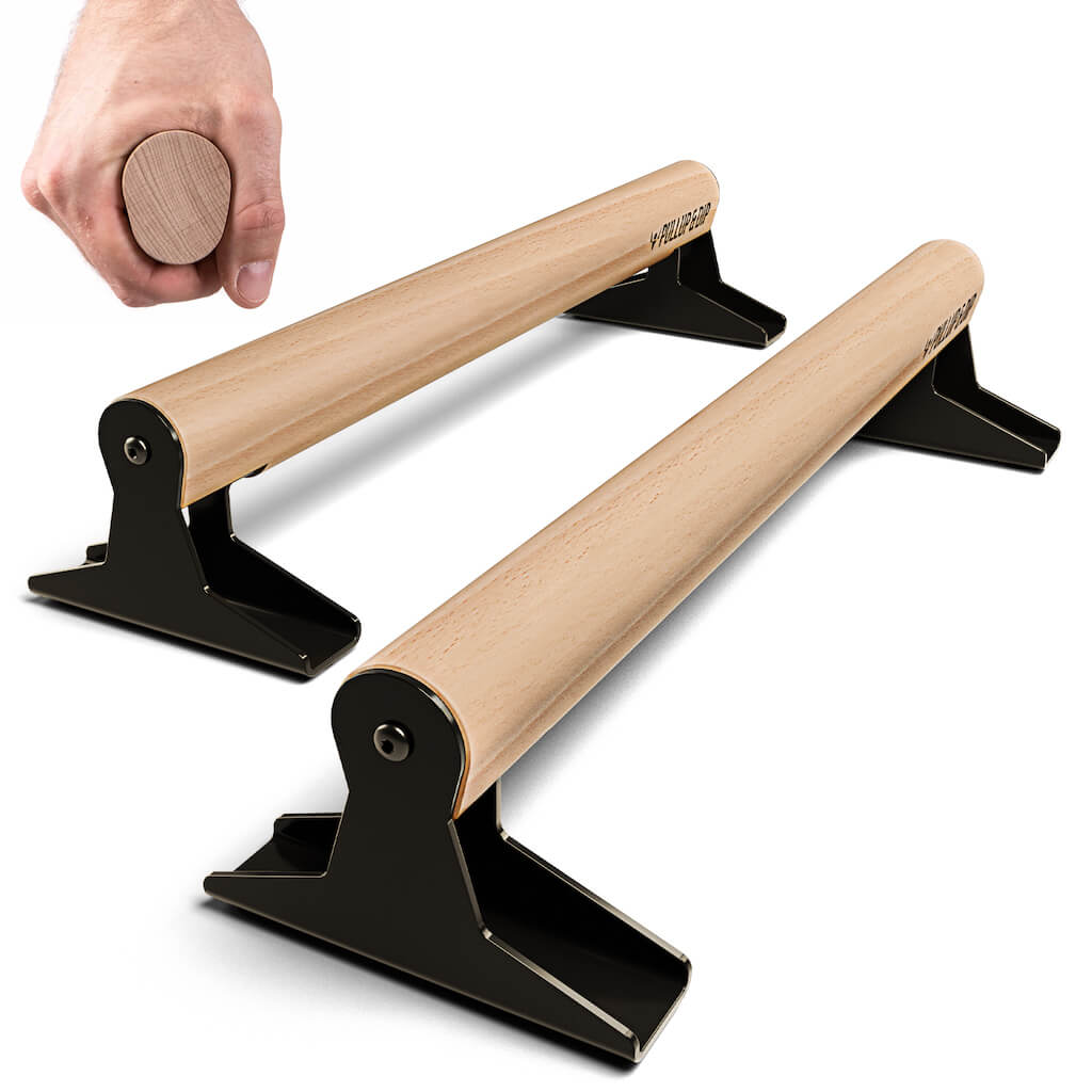 [B-Ware] Holz Parallettes mit ergonomischem Holzgriff