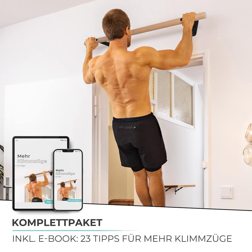 Holz Klimmzugstange & Turnringe Set
